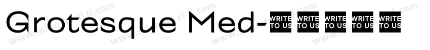 Grotesque Med字体转换